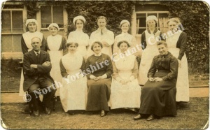 Staff of Rutson Hospital Northallerton, 1918